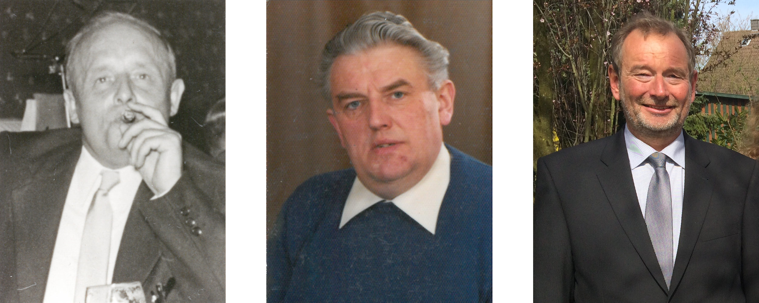 Portraits von Hermann Knapstein, Ulrich Bölter und Andreas Bölter